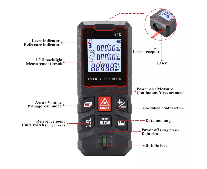 Miniatura 4 de METRO DIGITAL LASER DE ALTA POSICION